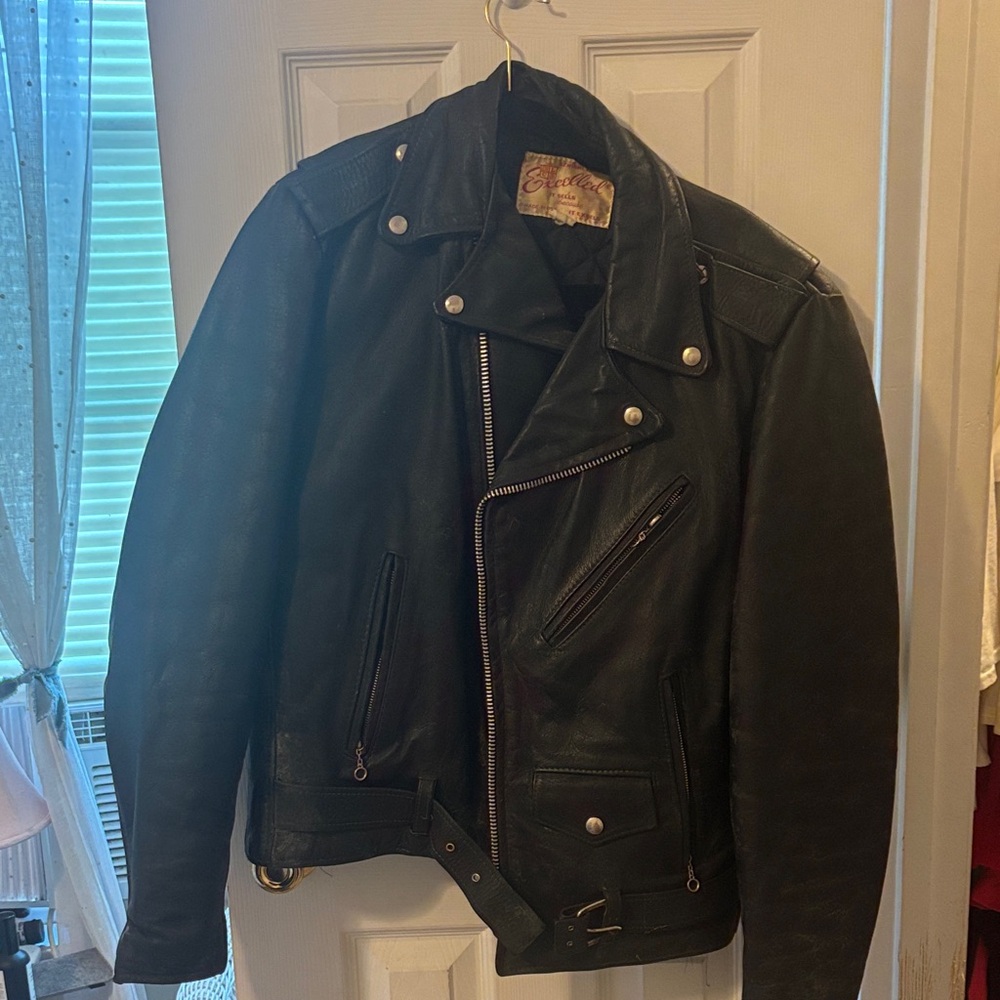 Stylish Black Leather Biker Jacket